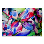 Kunstschilderij van Rainbow Azalea, waterverf (Voorkant Horizontaal)