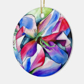 Kunstschilderij van Rainbow Azalea, waterverf Keramisch Ornament (Links)