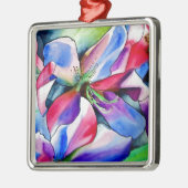 Kunstschilderij van Rainbow Azalea, waterverf Metalen Ornament (Links)