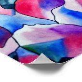 Kunstschilderij van Rainbow Azalea, waterverf Poster (Hoek)