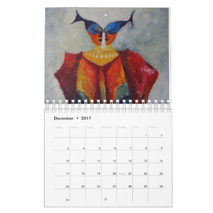 Kunstschilderijen Abstracte decoratieve kalender