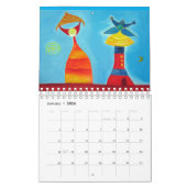 Kunstschilderijen Abstracte decoratieve kalender (Jan 2026)