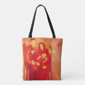 Kunstschilderijen met gezinszetel voor hedendaagse tote bag (Achterkant)