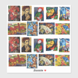Kunstschilderijen van Franz Marc Sticker