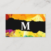 Kunstschilderijen | Visitekaartje met een Torn-eff (Voorkant)