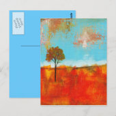 Kunstschildering voor Abstracte vloerbedekking Briefkaart (Voorkant / Achterkant)