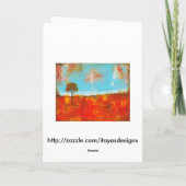 Kunstschildering voor Abstracte vloerbedekking Kaart (Achterkant)