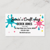 kunstschilderkunst kunstatelier kind visitekaartje (Voorkant)