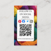 kunstschilderkunst kunstatelier kinder naaien visitekaartje (Achterkant)