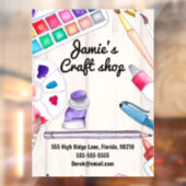 kunstschilderkunst kunstatelier kinder zakenwereld raamsticker (Vel 2)