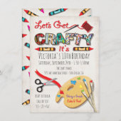 Kunstschilderkunst Verkennende uitnodigingen (Voorkant / Achterkant)