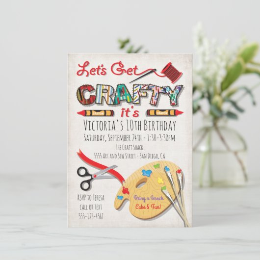 Kunstschilderkunst Verkennende uitnodigingen (Staand voorkant)