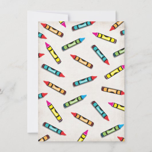 Kunstschilderkunst Verkennende uitnodigingen (Achterkant)