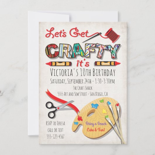 Kunstschilderkunst Verkennende uitnodigingen (Voorkant)