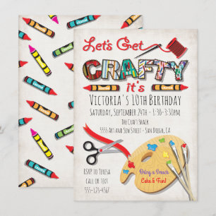 Kunstschilderkunst Verkennende uitnodigingen