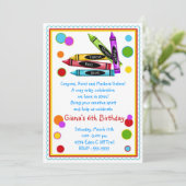 Kunstschilderkunst Verkenningsfeest Kaart (Staand voorkant)