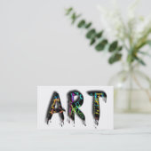 Kunstschilderkunstenaar Creative Professional Visitekaartje (Staand voorkant)