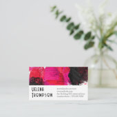 Kunstschilderlijn Achtergrond Visitekaartje (Staand voorkant)