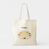 Kunstschilderpalet Aangepast Tote Bag (Achterkant)