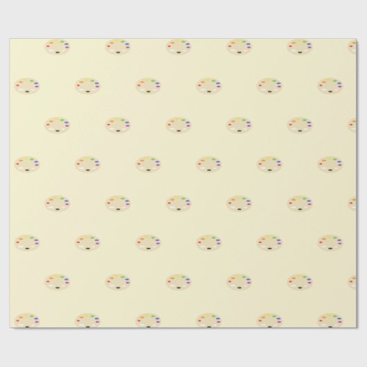 Kunstschilderpalet Cadeaupapier (Vlak)