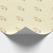 Kunstschilderpalet Cadeaupapier (Hoek)