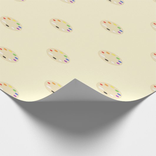 Kunstschilderpalet Cadeaupapier (Hoek)