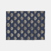  kunstschilderpatroon voor goud en zee fleece deken (Voorkant (Horizontaal))