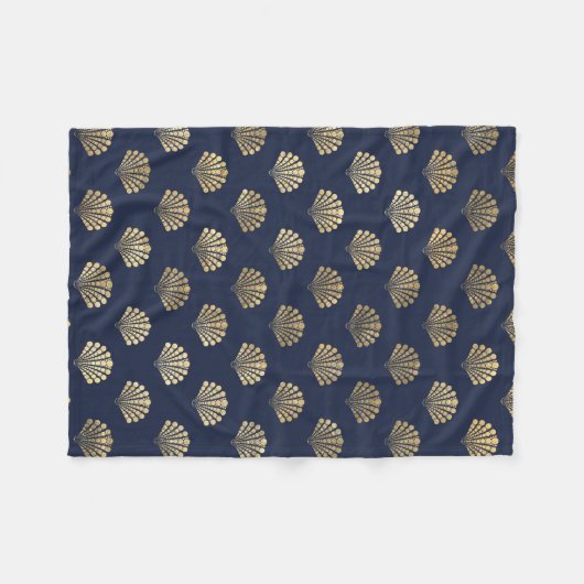  kunstschilderpatroon voor goud en zee fleece deken (Voorkant (Horizontaal))