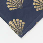  kunstschilderpatroon voor goud en zee fleece deken (Hoek)