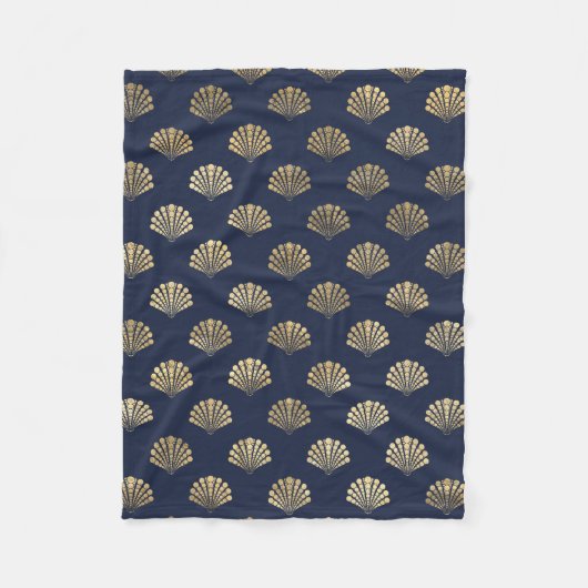  kunstschilderpatroon voor goud en zee fleece deken (Voorkant)