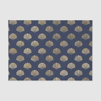 kunstschilderpatroon voor goud en zee tissuepapier