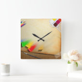 Kunstschilders met wandklok (Huis)