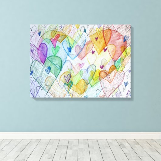 Kunstschilders voor het schilderen van het communa canvas afdruk (Insitu (Houten vloer))