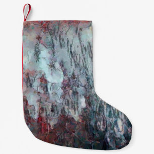 Kunstschildertextuurachtergrond. Abstract kleurrij Kleine Kerstsok