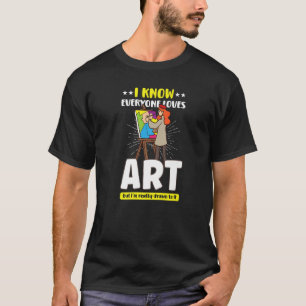 Kunstschilderverf leraar verf t-shirt
