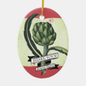 kunstschildpad kerst keramisch ornament (Voorkant)