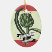 kunstschildpad kerst keramisch ornament (Achterkant)