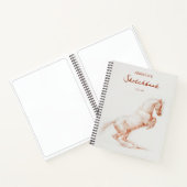 Kunstschildpad Tekening Kunstpaard Sketchbook Aang Notitieboek (Binnen)