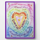 Kunstschildpad voor kankerregenboogkunst fotoplaat (Voorkant)