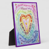 Kunstschildpad voor kankerregenboogkunst fotoplaat (Zijkant)