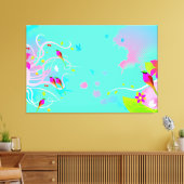 Kunstschildpad voor vogels canvas afdruk (Insitu (Woonkamer))