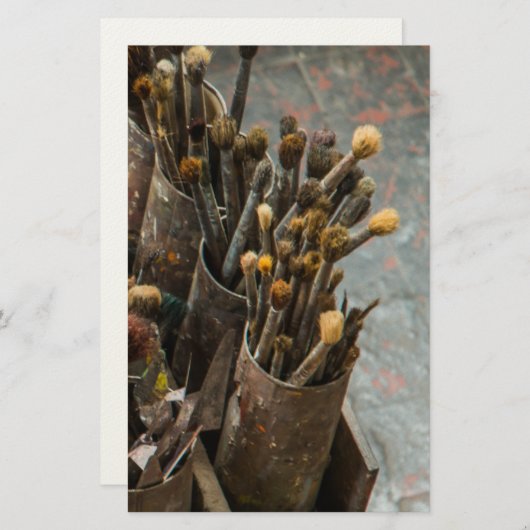 Kunstschildpadden in Rusty Tin Cans Briefpapier (Voorkant / Achterkant)