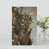 Kunstschildpadden in Rusty Tin Cans Briefpapier (Staand voorkant)