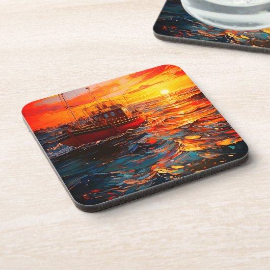 kunstschip bier onderzetter (Linkerzijde)