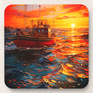 kunstschip bier onderzetter