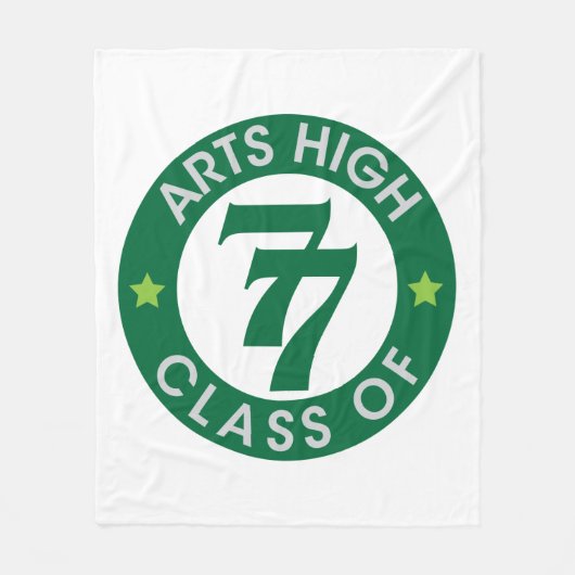 Kunstscholen van 77 Logo Fleece Deken (Voorkant)