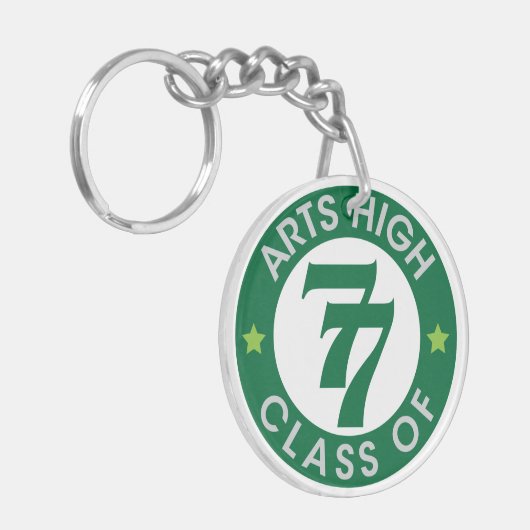 Kunstscholen van 77 Logo Sleutelhanger (Voorkant Links)