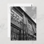 Kunstschool16x12bw, Glasgow School of Art Briefkaart (Voorkant / Achterkant)