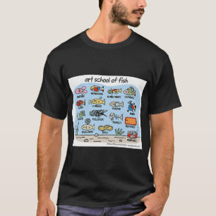 kunstschool van vissen t-shirt