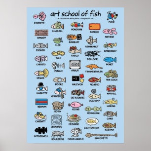 kunstschool voor viscomposiet poster